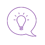 fialový kruh s fialovým středem