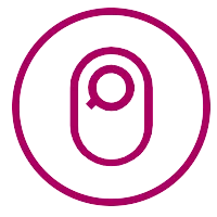 파우치와 피부를 안전하게 연결하는 아이콘