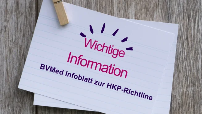 Wichtige Information zur HKP-Richtlinie