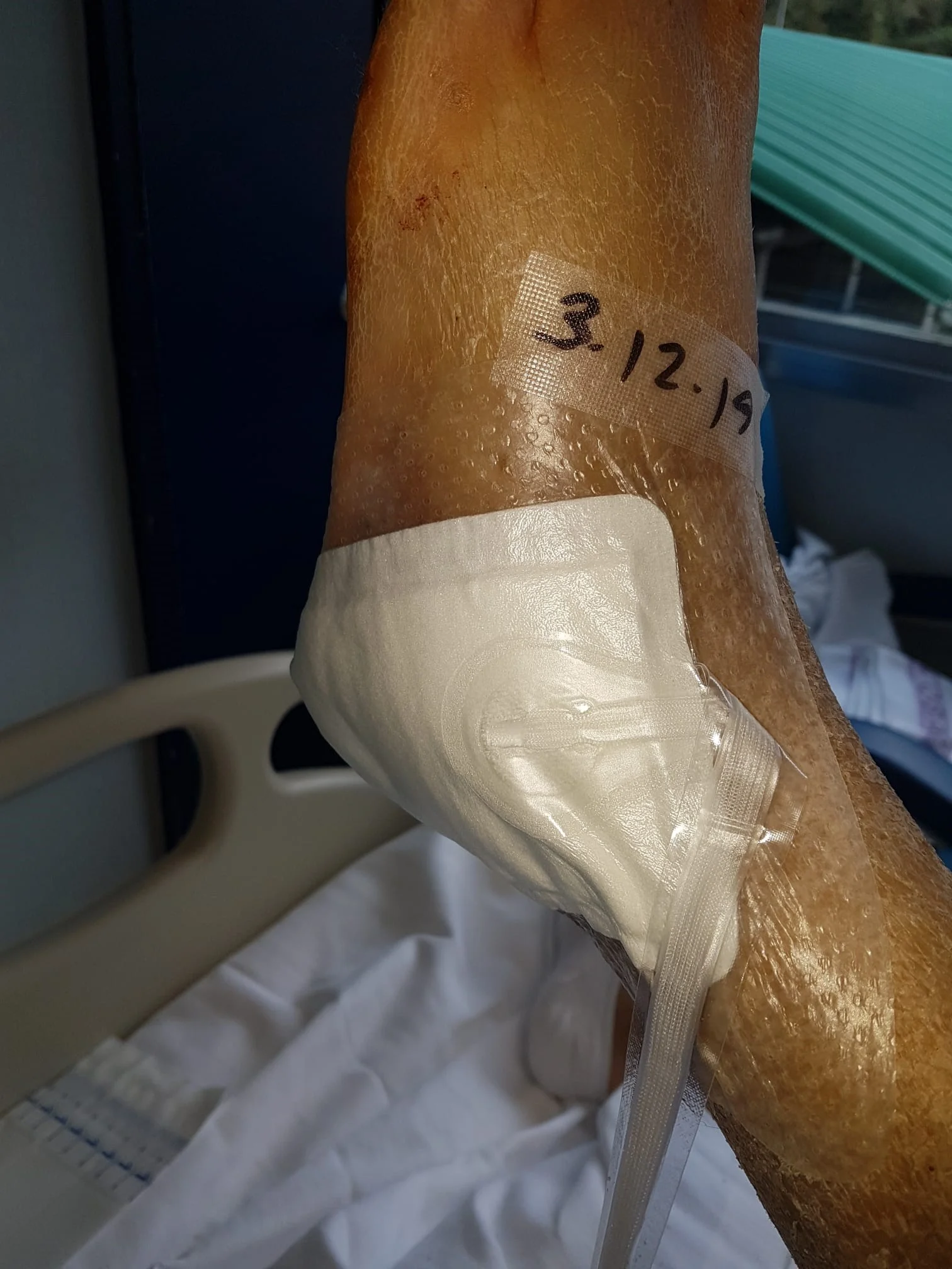 a person's foot with a tattoo on it